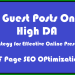 Guest Posting on High DA Websites: A Strategy for Effective Online Presence